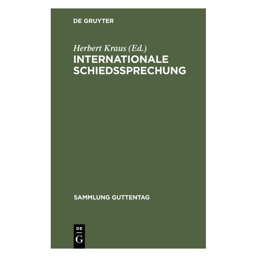 De Gruyter Internationale Schiedssprechung (67775007)