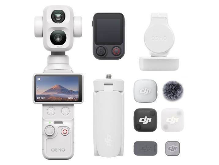 【Offres Avant Black Friday】DJI Osmo Pocket 4P Pack Vlog (Blanc)