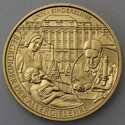 Goldmünze 50 Euro "Pirquet" 2010 Große Mediziner (Österreich)