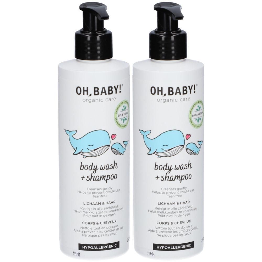 Oh, Baby! Body Wash & Shampoo x2 2x250 ml Duschgel