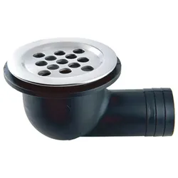 Wasserablauf mit Schlauchanschluss, A4/Nylon, 82mm, für Schlauch 38mm