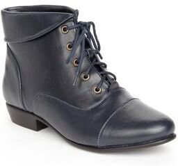 Extra Wide Width Women's The Darcy Bootie by Comfortview in Navy (Size 13 WW)