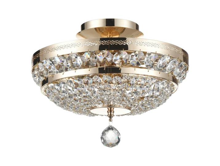 Maytoni Kronleuchter, Goldfarben, Metall, Glas, 21 cm, CE, gleichmässige Lichtverteilung, Lampen & Leuchten, Innenbeleuchtung, Kronleuchter