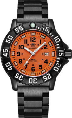 Quick Pick Pro ADDIESDIVE Luminous Diver Quartz Watch Waterproof Stainless Steel Sports Watch orange