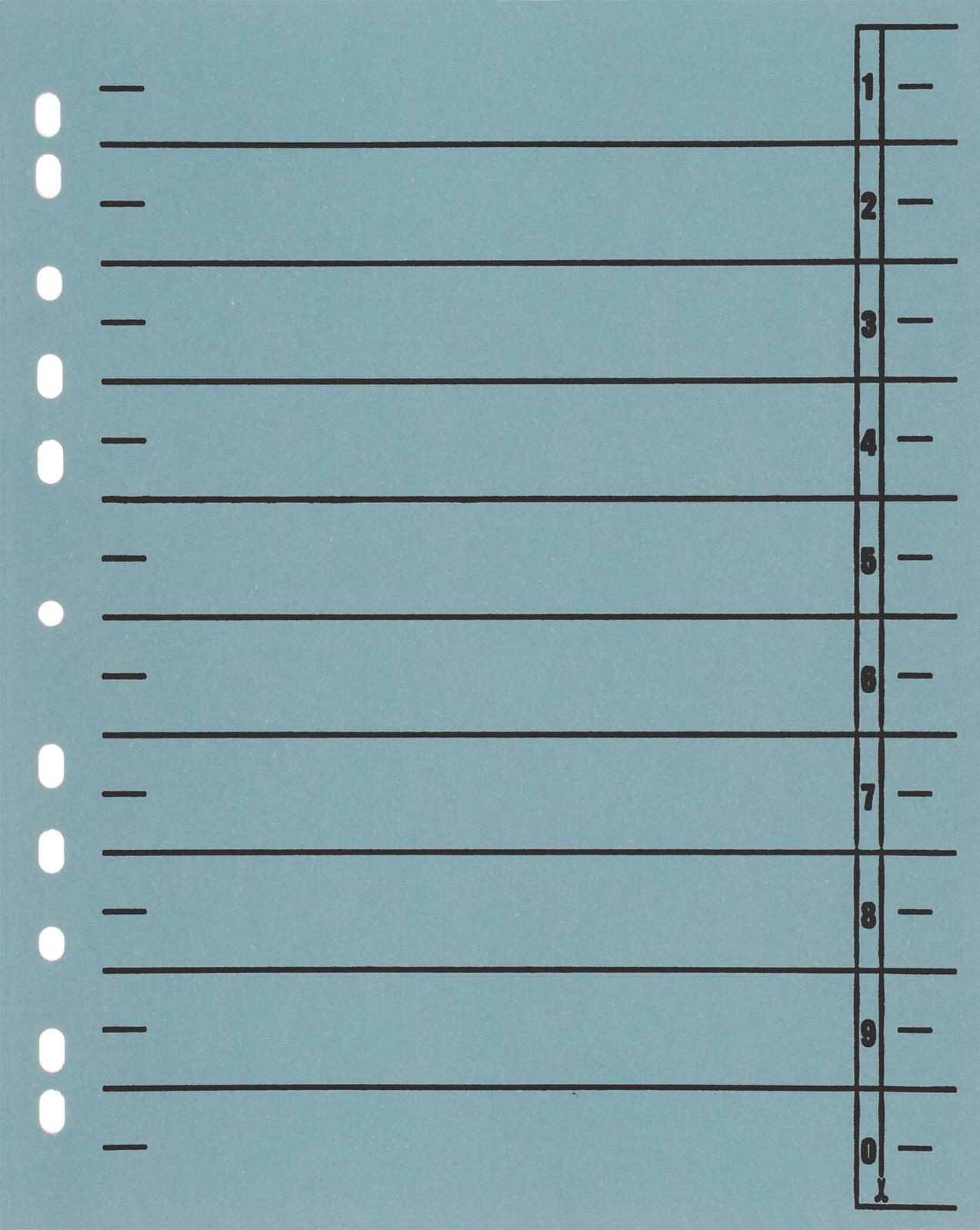 Wekre Trennblätter blau 9510508100
