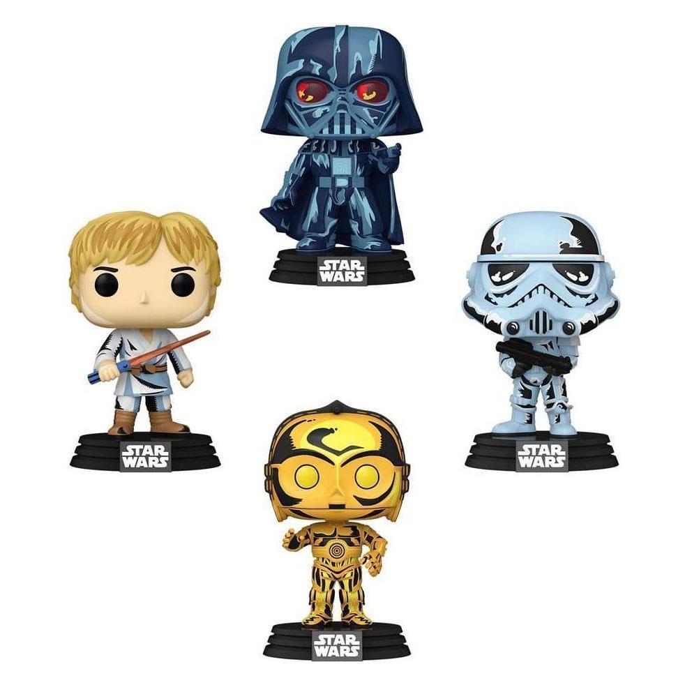 Funko POP! SW Darth Vader/Stormtrooper/C-3PO/Luke EXM 4PK (49094)