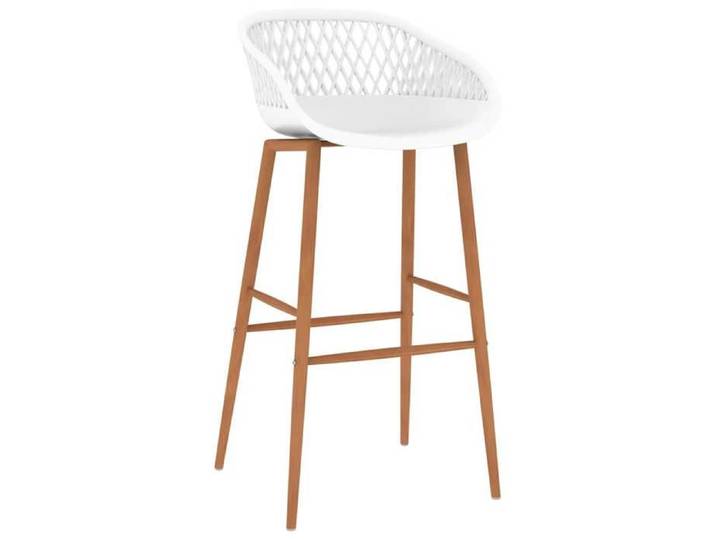 BONNE&17668 Tabourets de bar lot de 4 blanc(VIDAXL)