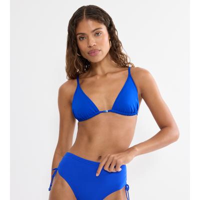 Triangel-Bikini-Top TRIUMPH "Mix & Match Summer N sd", Damen, Gr. 42, Cup B, blau (racing blau), Microfaser, Obermaterial: 77% Polyamid, 23% Elasthan, Bikini-Oberteile, verspielt und farbenfroh
