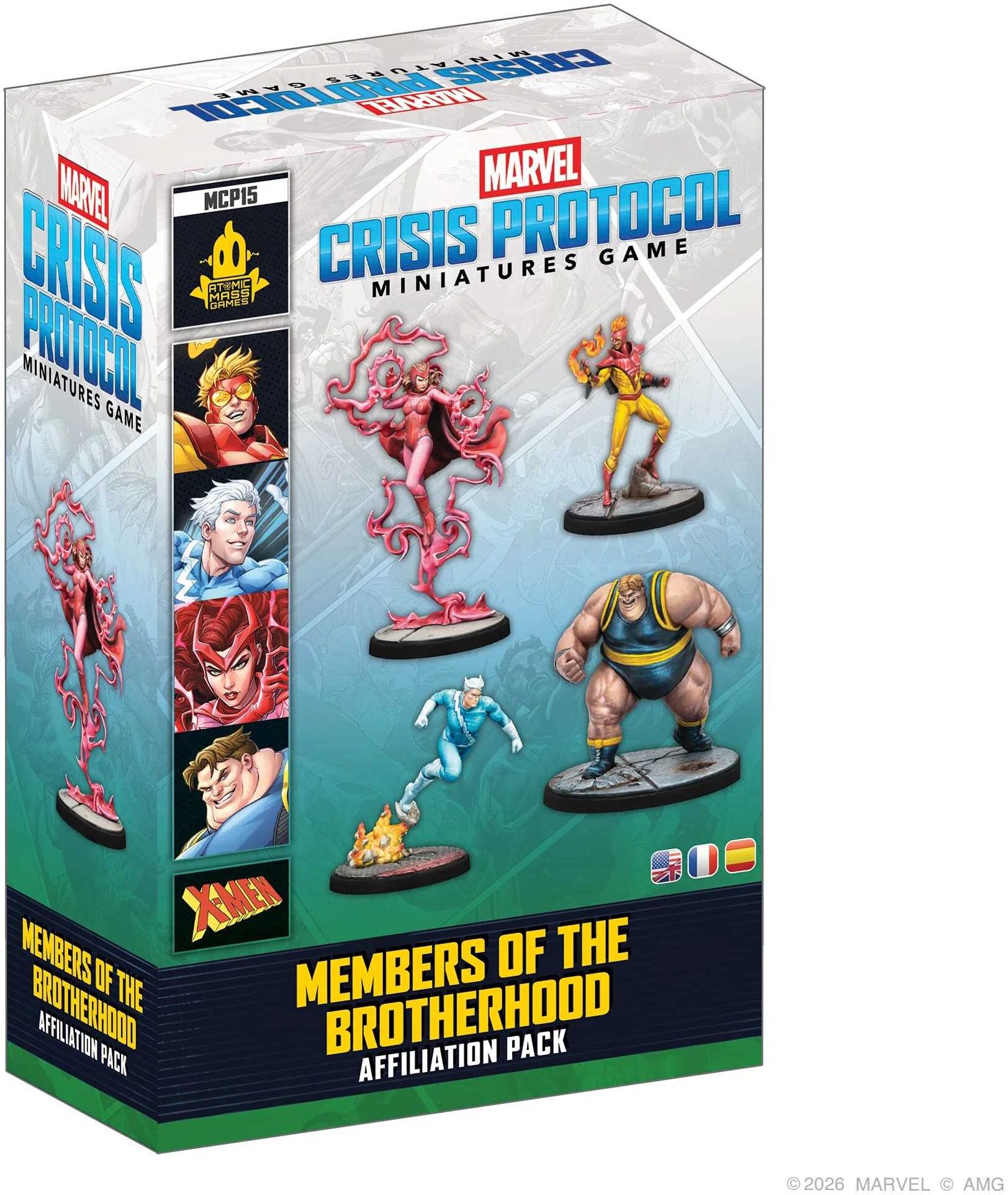 Marvel: Crisis Protocol – Members of the Brotherhood Affiliation Pack for Board Games, Ages 14+, 2-4 Players, by Atomic Mass Games