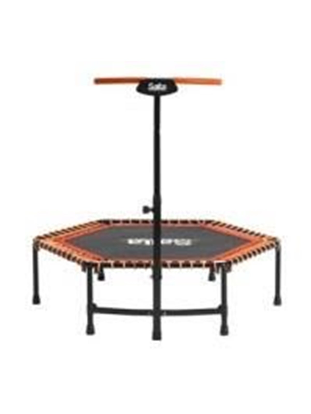 Orange Fitness-Trampolin mit Griff, orange