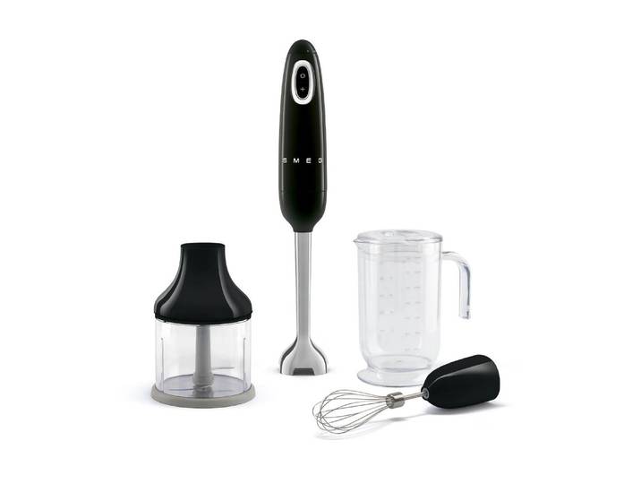SMEG Stabmixer HBF03 WhEU , schwarz, B:6,5cm H:41,4cm T:6,5cm, Mixer, Stabmixer