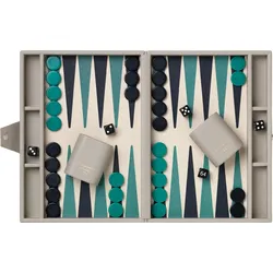 Backgammon Reverra grau-grün