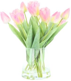 Creative Labs Tulips Arranged in Glass Vase