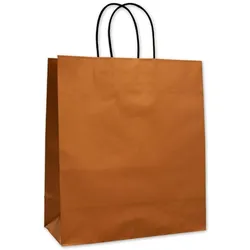 Elco, Geschenkverpackung, Tragetasche Braun Gold 220x100x270mm (25x)