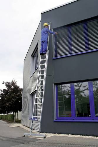 MUNK Günzburger Steigtechnik 20416 Aluminium Schiebeleiter Montage mit Werkzeug Arbeitshöhe (max.): 9.4m