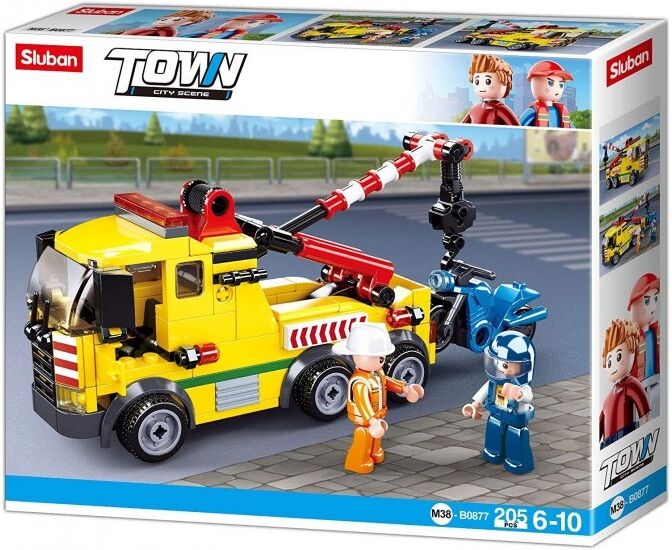 Town Construction : Grande remorqueuse 205 pcs - Sluban