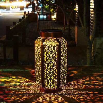 Uplifted Goods Solar Lantern Pendant Light For Outdoor Garden And Patio Decor c