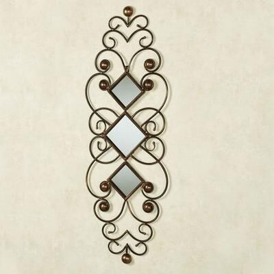 Touch of Class Falena Mirrored Wall Accent Bronze , Bronze