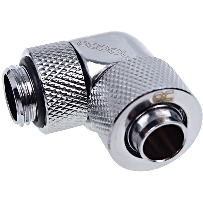 Alphacool Eiszapfen 13/10mm Anschraubtülle 90° drehbar G1/4 - Chrome
