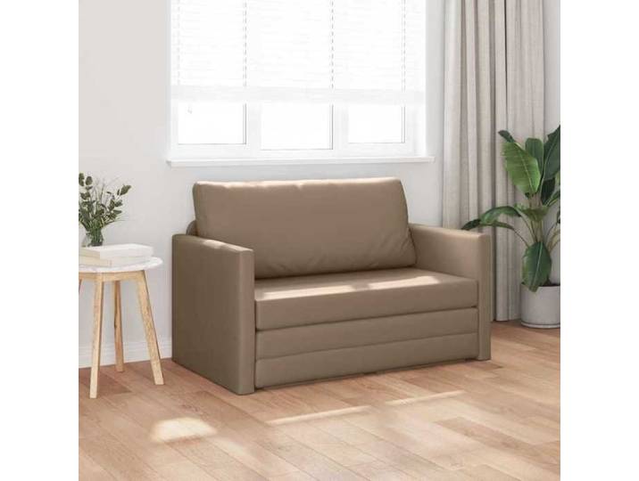 BEL-ACHAT* Canapé Modèle droit - position réversible - Sofa-lit Cappuccino 124x71x78 cm Cuir artificiel Prom50602789