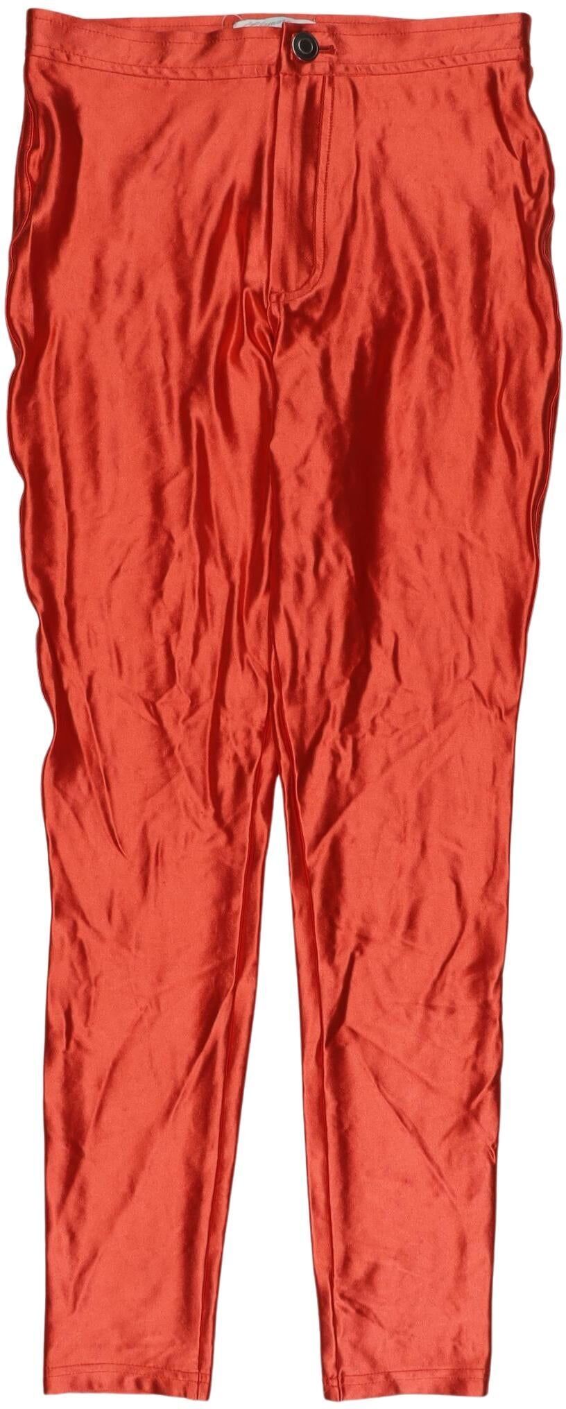 Glamorous Damen Stoffhose, Rot, Gr. W26, Elasthan / Synthetik - Second Hand