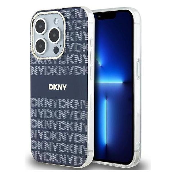 DKNY PC/TPU Repeat Pattern Tonal Stripe Magsafe Case for iPhone 15 Pro Blue (Apple iPhone 15 Pro) (1714462325)