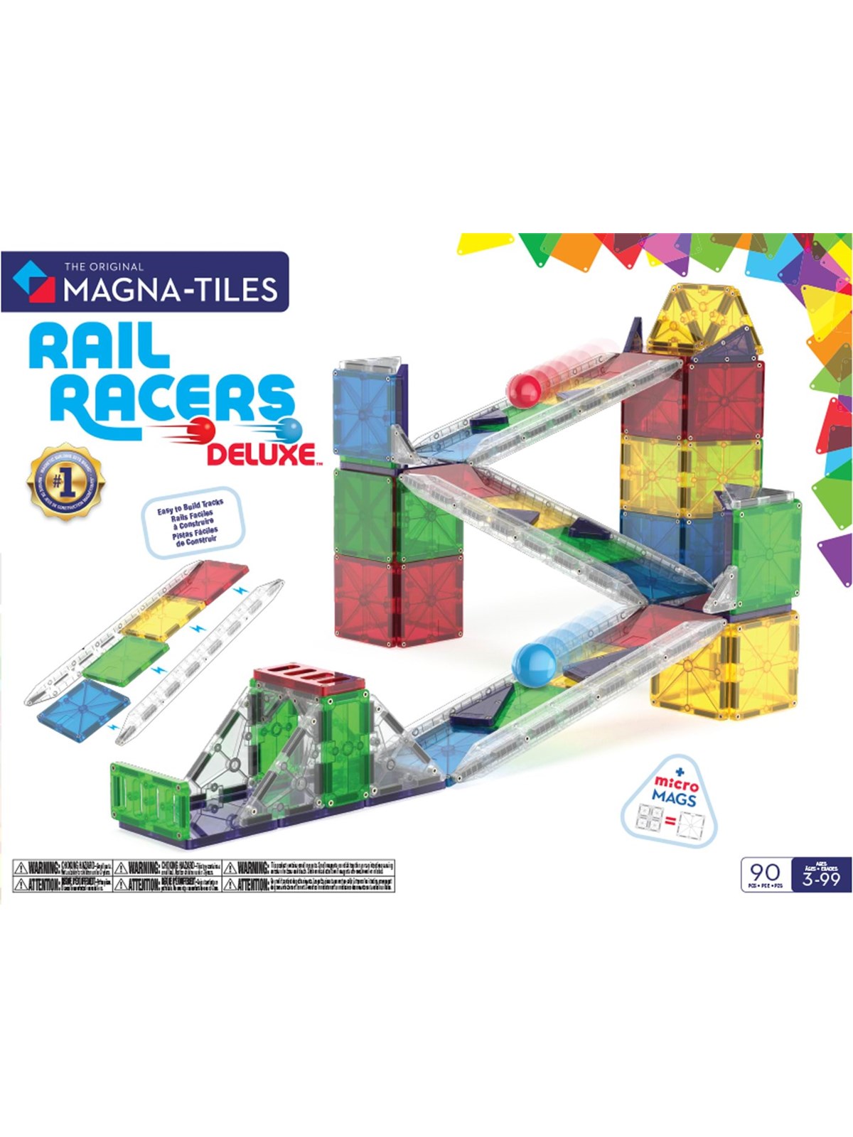 Magna-Tiles Rail Racer 90 pcs