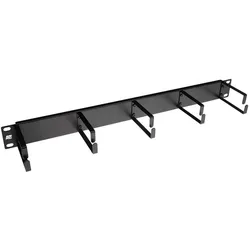 ACT FA2075 Rack Zubehör Kabelmanagementtafel, Serverschrank Zubehör, Schwarz