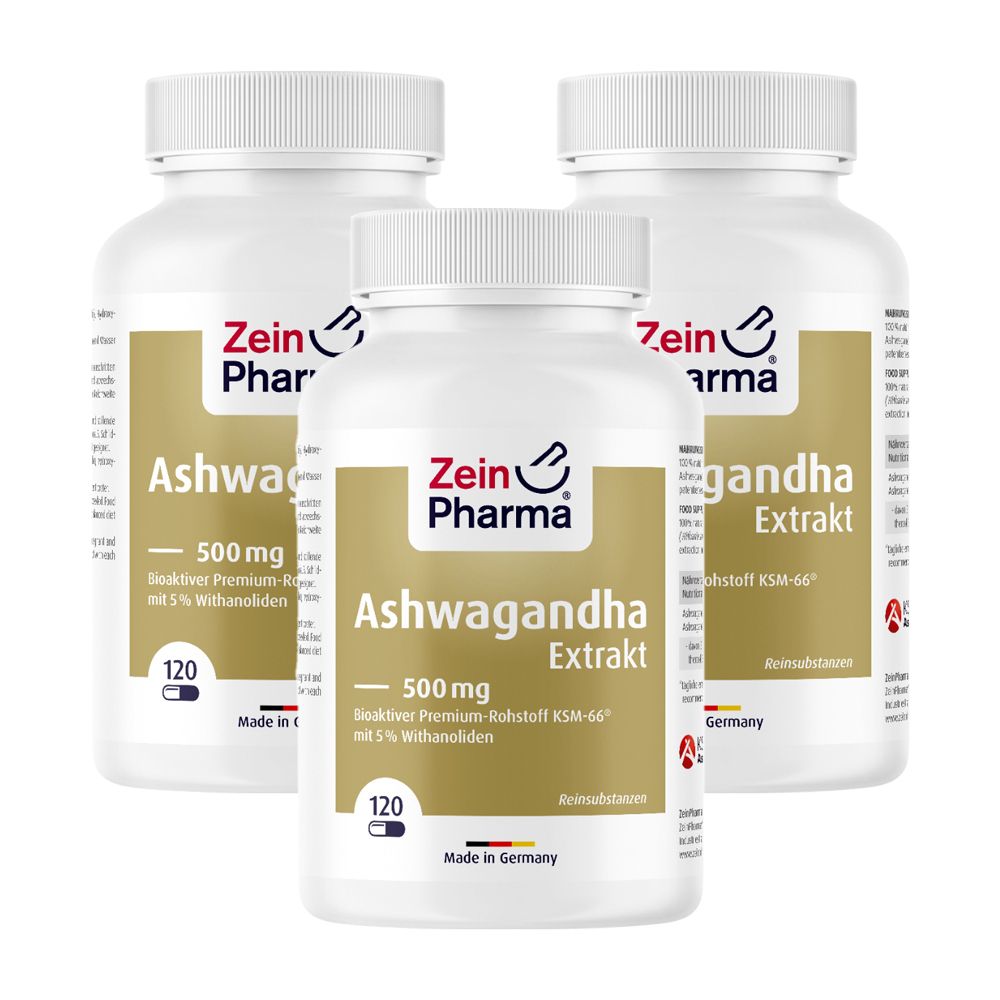 Ashwagandha Extrakt 500 mg Kapseln x3 3x120 St