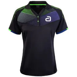 andro Shirt Avos Women schwarz/grün 36 XS - 36/XS