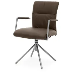 Musterring Stuhl Helmond Leder Braun Espresso