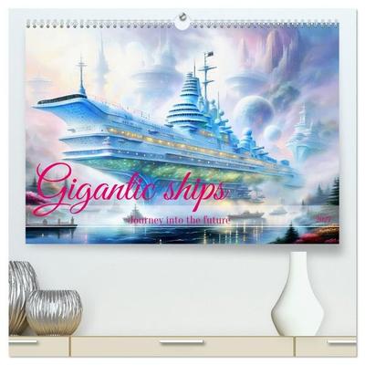 Gigantic ships - Journey into the future (High Quality Premium Wall Calendar 2027 DIN A2 landscape),CALVENDO 12 Month Wall Calendar