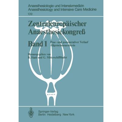 Zentraleuropäischer Anaesthesiekongre?, Taschenbuch von , Springer Berlin, 978-3-540-10942-6
