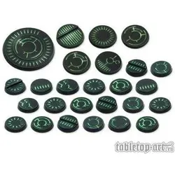 Tabletop-Art Crystal Tech Bases BLANK - Starter DEAL Rund (20-5-1) (Kunststoff)