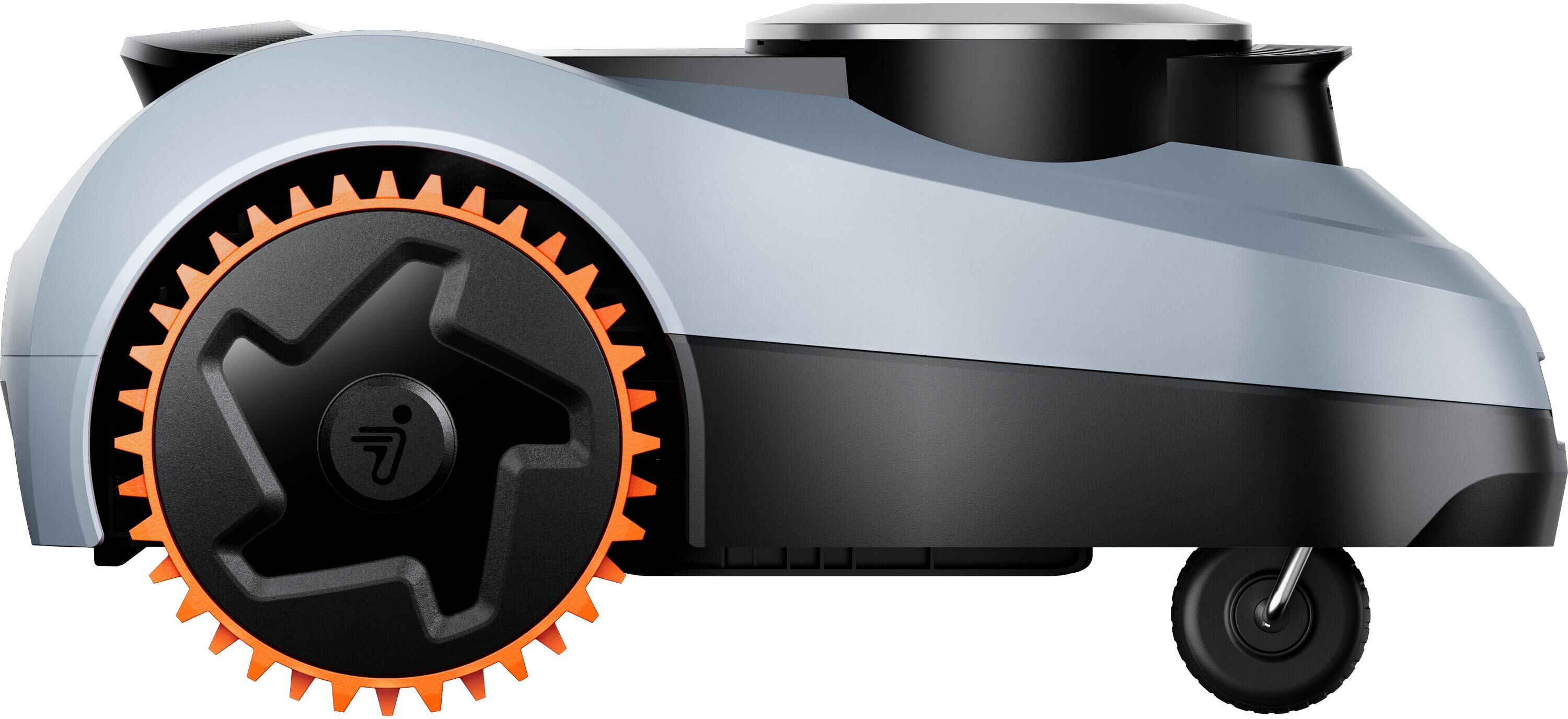 Rasenmähroboter "Navimow i210E Lidar 1000 m²", grau (grau, orange, schwarz), B:44,5cm H:63,5cm T:28,7cm, Rasenmähroboter, Rasenmähroboter grau, orange, schwarz Einheitsgröße