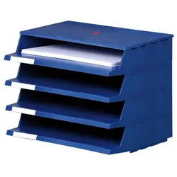 Ablagekorb aus Kunststoff, blau