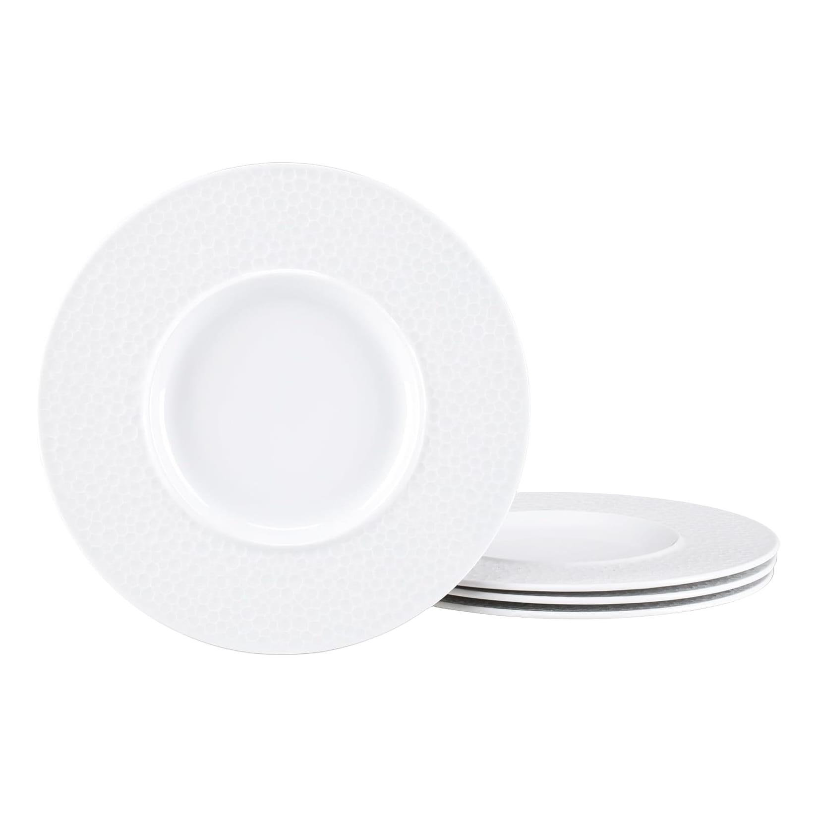 CreaTable - 25148, Show Time Hammer Weiss - Gourmetteller 4-tlg