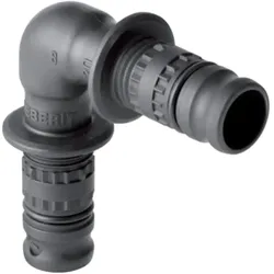 Geberit, Rohrverbindungstechnik, Mepla Pressfitting Winkel 45 Kunststoff 50 mm 626.245.00.5 (Winkelverbindung)