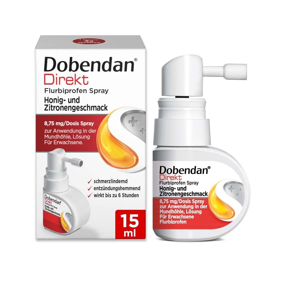 Dobendan Direkt Flurbiprofen Spray Honig & Zitrone 15 ml