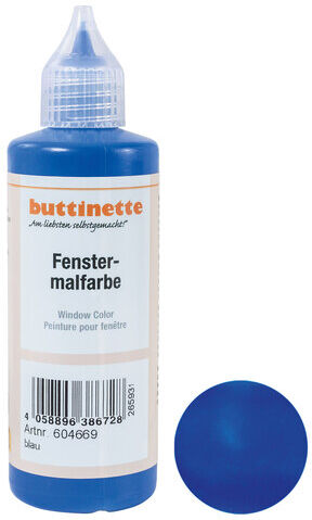 buttinette Fensterfarbe, in verschiedenen Farbtönen, 80 ml