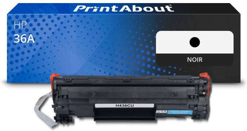 PrintAbout Toner compatible HP 36A (CB436A) - Noir Noir