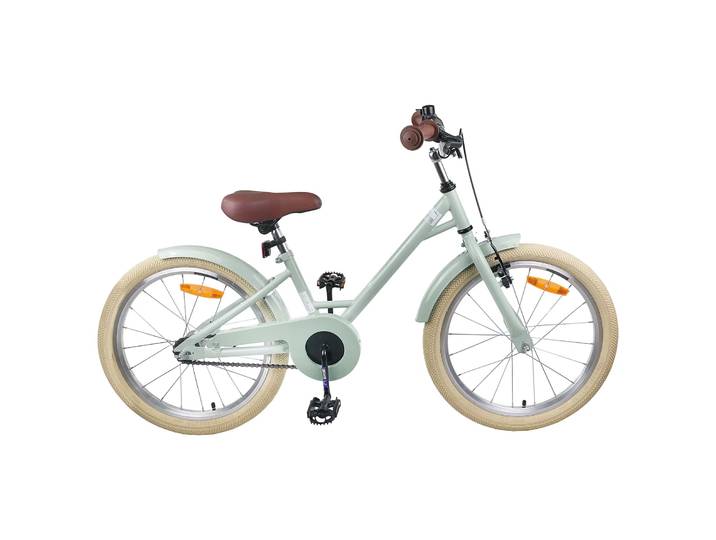 vidaXL Kinderfahrrad 18 Zoll für 5-7 Jahre alt Hellgrün