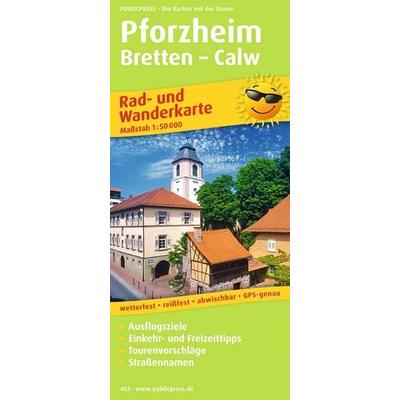 Publicpress Rad- und Wanderkarte Pforzheim, Bretten, Calw 1:50.000, Sonstige von , KOMPASS Freytag & Berndt, 978-3-89920-463-6