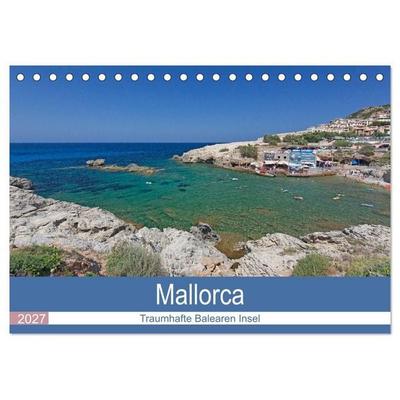 Mallorca - Traumhafte Balearen Insel (Tischkalender 2027 DIN A5 quer), CALVENDO Monatskalender