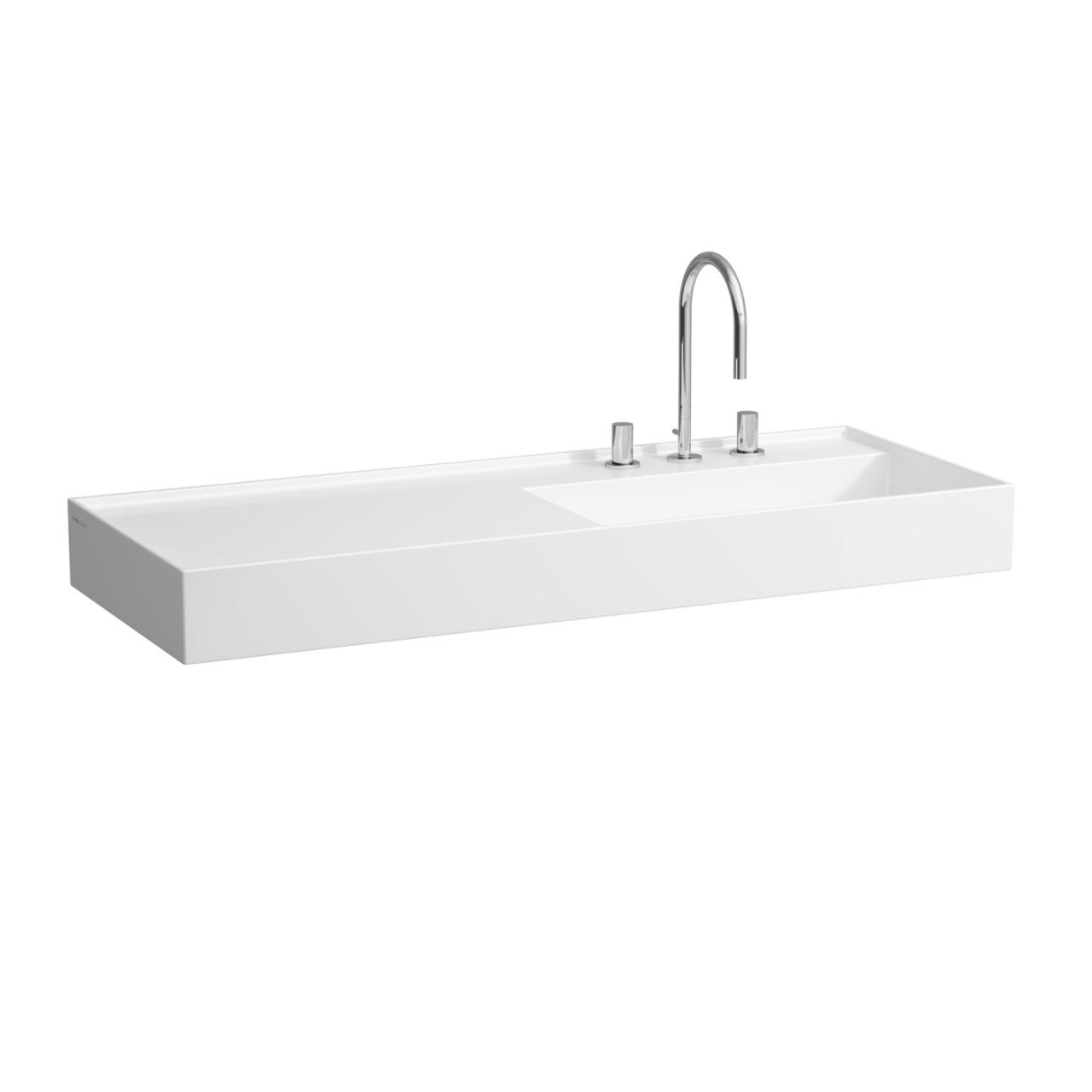 LAUFEN Waschtisch Kartell · LAUFEN 460x1200 o. Hl. o. uel. Ablg. li weiss H8133330001121
