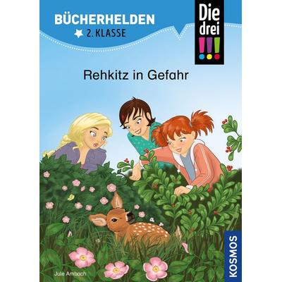 Die drei !!!, Bücherhelden 2. Klasse, Rehkitz in Gefahr, Gebundene Ausgabe von Jule Ambach, Franckh-Kosmos