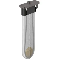 Hansgrohe sBox Wannenrandset softsquare, Brushed Black Chrome, DN15, 80 mm Mindestbreite, 0-30 mm Spannbereich, 9,5 l/min Durchfluss
