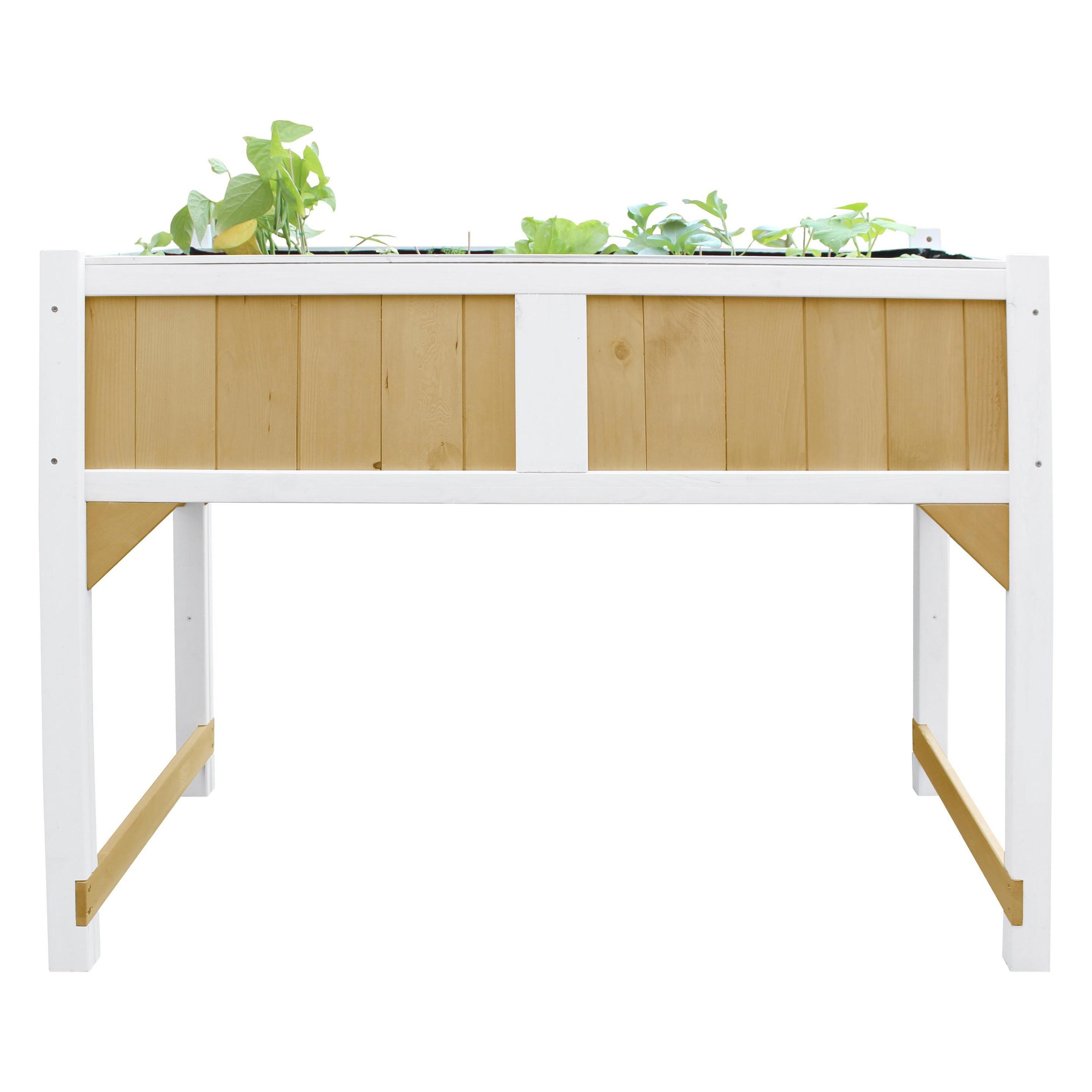 Axi Hochbeet mit Gartenvlies braun wei (A060.010.01)