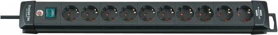 Brennenstuhl Premium Line Steckdosenleiste 10-fach 3m schwarz 1951100100