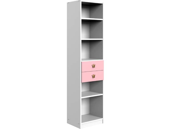 Standregal WIMEX Cindy2 , rosa (weiß, rosé), B:48cm H:197cm T:40cm, Holzwerkstoff, Regale, Standregal